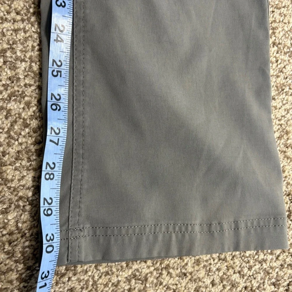 Prana Womens‎ Size 4 Gray Convertible Hiking Pants Roll Up Snap Outdoor Travel